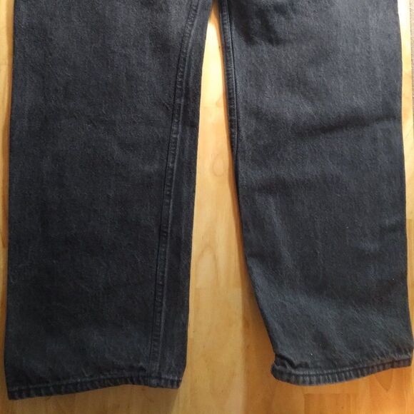 Vintage Levi's 501 Button Fly Black Denim Jeans 40x30 - Picture 7 of 9
